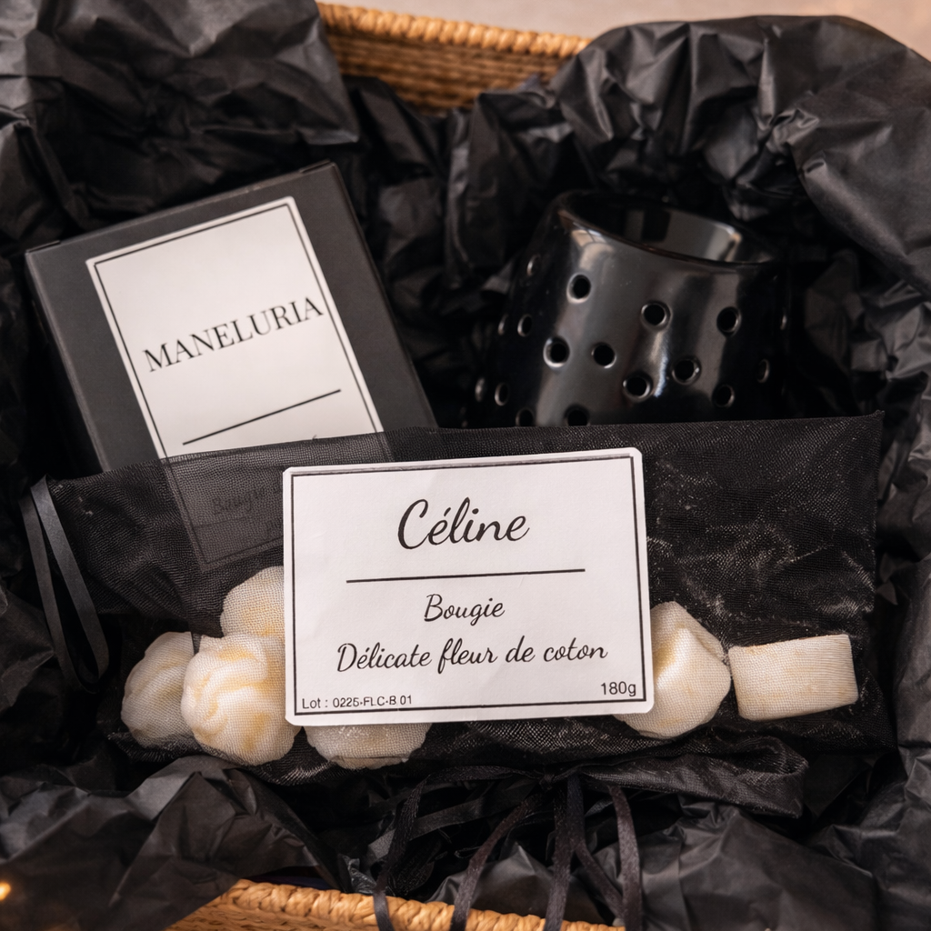 Signature Olfactive - Coffret Trio Bougie, Fondants, Brûleur